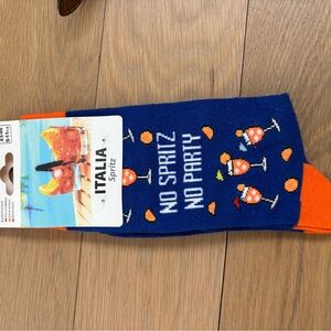 Blue and Orange Men's Socks